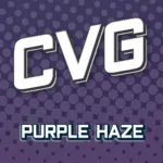 "CVG Purple Haze" words on a purple background.