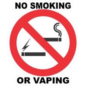 No Smoking or Vaping