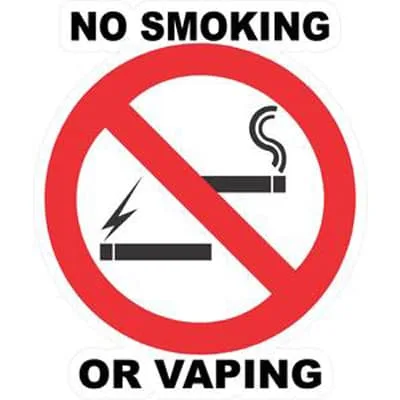 No Smoking or Vaping