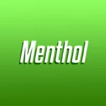 Menthol over green background