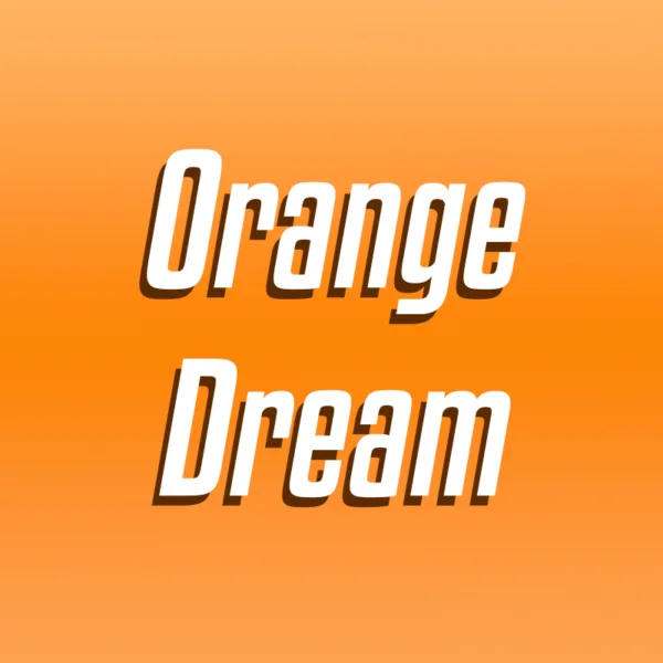 Orange Dream with orange background