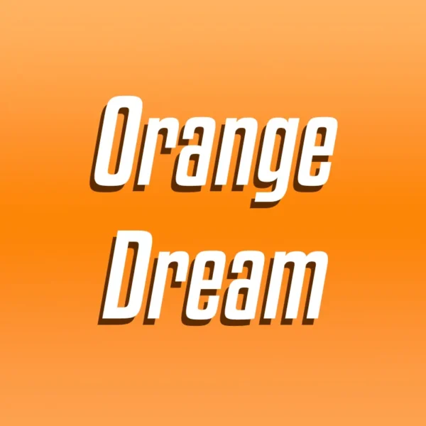 Orange Dream with orange background