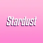 Stardust over pink background