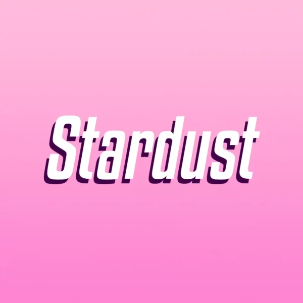 Stardust over pink background